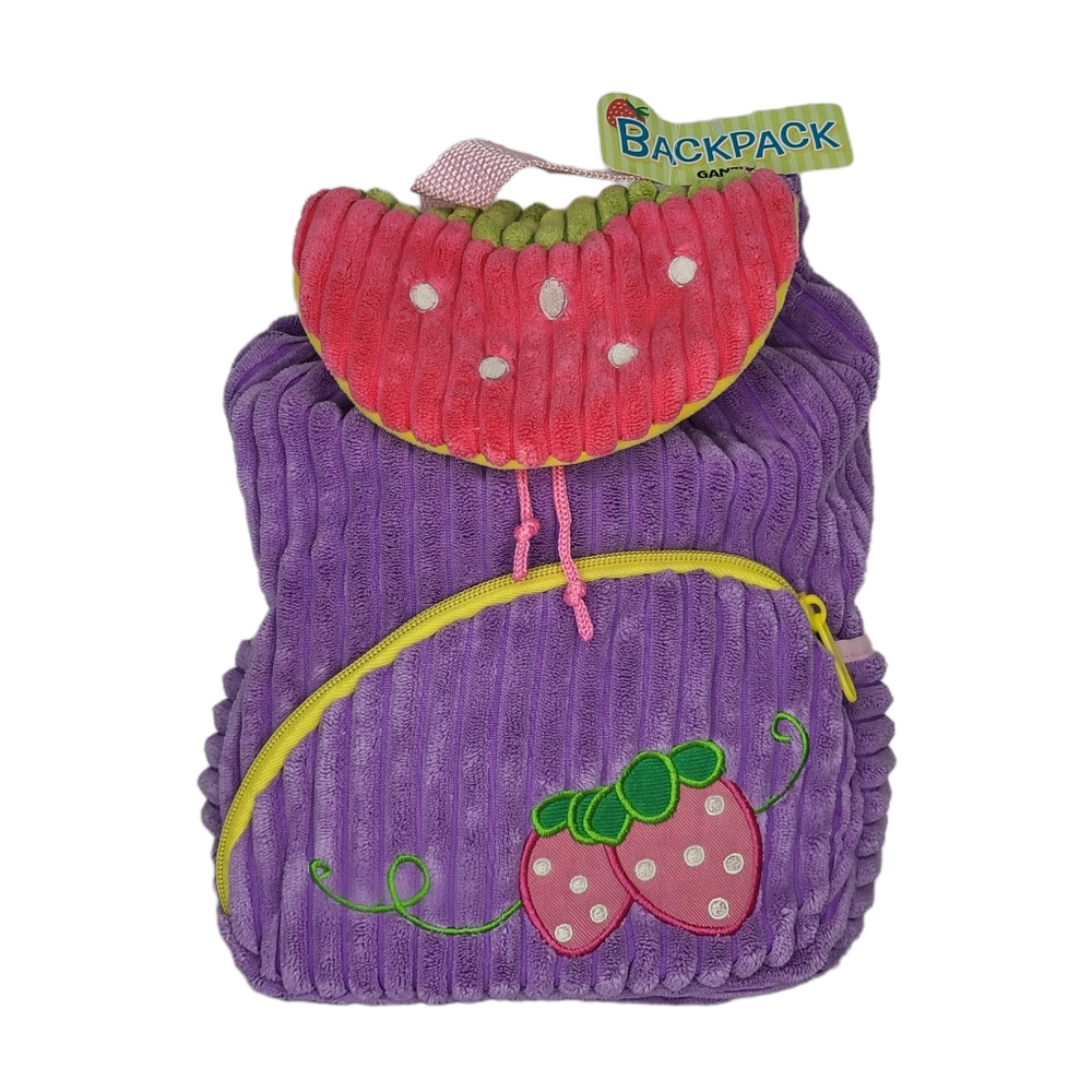 Ganz Strawberry 10" Plush Backpack NWT